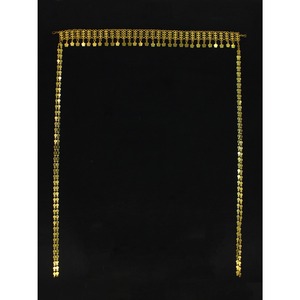 เครื่องประดับผมแบบดั้งเดิม ชุบทองคำแท้ ดีไซน์เรียบง่าย ประดับพู่ห้อย สำหรับผู้หญิงสไตล์อาหรับ ดูไบ และเด็กผู้หญิง - Product Image 1