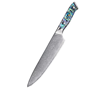 มีดเชฟเหล็กดามัสกัส13ชิ้นมีดเชฟเหล็กดามัสกัสทำจากไม้4CR ออกแบบได้ตามที่ต้องการน้ำหนักเบา - Product Image 1