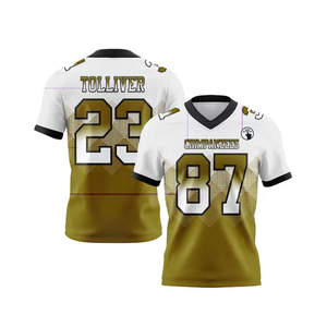 Uniforme de Fútbol Americano de Calidad de Exportación, Nuevo, Venta Caliente, Uniforme de Fútbol Americano Personalizado al por Mayor para Hombre, Camisetas Deportivas para Equipo - Product Image 1