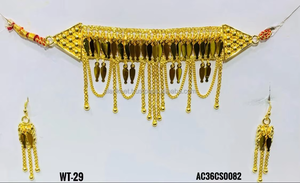 High Fashion Classic Arabic <b>Jewellery</b> <b>Set</b> for <b>Women</b> with Earrings Featuring Link Chain Link Chain Made From Durable Brass - Product Image 2