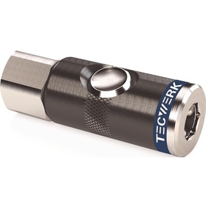 Acoplamiento de Seguridad con Botón Pulsador DN 7.4 IG AluNBR G Rosca de 3/8 Pulgadas 15.39 mm - TECWERK - Product Image 1