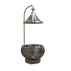 Elegant Round Stainless Steel <b>Chafing</b> <b>Dish</b> <b>Buffet</b> <b>Set</b> With Gold Silver Finish Food Warmer For Hotel Restaurant & Catering - Product Image 4