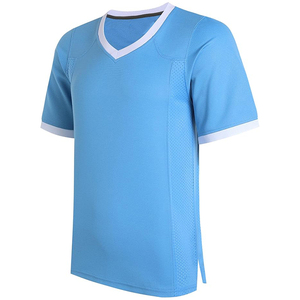 เสื้อฟุตบอลอเมริกันกีฬาเยาวชนเสื้อ100% โพลีเอสเตอร์ระบายอากาศผ้าเจอร์แขนสั้นพิมพ์ลายความยาว - Product Image 1