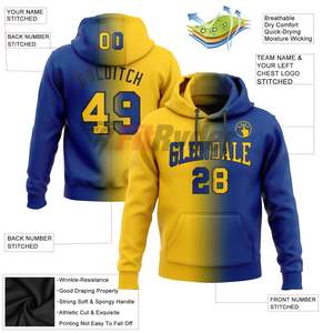 Sweat-shirts doublés personnalisés pour hommes, écologiques, respirants, à séchage rapide, de qualité supérieure, imprimés sur mesure, en polyester/coton - Product Image 6