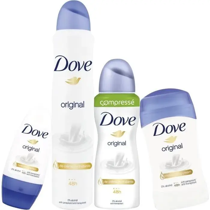 Acheter Dove Fresh Déodorant Anti-Transpirant Spray 150ml 200ml Avec Crème Hydratante Pendant 48 Heures