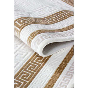 Alfombra Moderna Elkenz EK005 Blanca 100% Acrílica Netline Home 80x150cm Fácil de Limpiar, Antideslizante para Dormitorio, Estudio, Habitación Infantil - Product Image 2