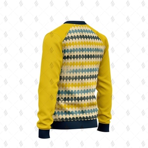 Sweat-shirt à col rond en coton/polyester personnalisé OEM avec impression sérigraphique, coupe classique, teinture unie, écologique, pour l'hiver - Product Image 5