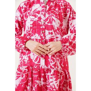 ชุดมีกระดุมครึ่งเม็ดลายบาติก Alizarin - Product Image 4