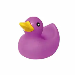 Jouets de bain canard violet en silicone pour bébé - Product Image 1