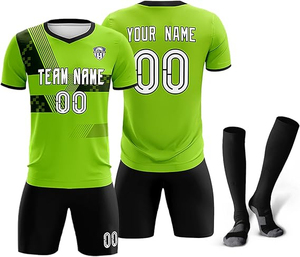 Conjunto de ropa deportiva de poliéster 100% al por mayor, camiseta y pantalones cortos para hombre, pon tu propio nombre y números, ropa deportiva para discoteca, ropa de entrenamiento para mujer - Product Image 1