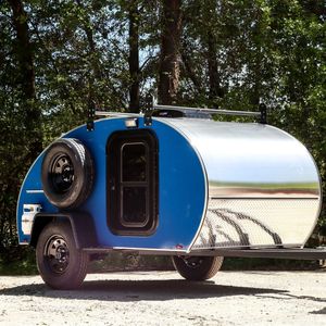 El precio más bajo Offroad Teardrop Camping Trailer Mini Caravan Compre ahora Entrega rápida En stock para la venta a precios al por mayor - Product Image 2
