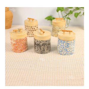 Caja de Bambú con Tapa de Mosaico de Nácar, Ligera, para Recuerdos de Viaje y Embalaje de Regalos, Vietnam - Product Image 4