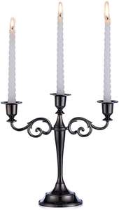 Candelabro de Metal Clásico y Ornamentado Diseñado para Espacios Elegantes, Centros de Mesa para Decoración de Bodas y Ambiente Cálido de Luz de Velas - Product Image 4