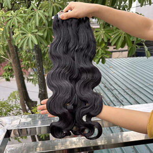 Paquets vietnamiens de vague de corps de cheveux humains couleur naturelle de prix de gros pour la femme noire - Product Image 1