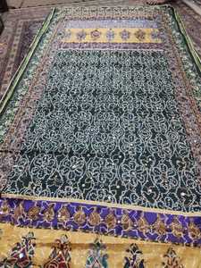 ANTIQUE PAKISTANI/<b>INDIAN</b> BANJARA MIRROR WORK <b>SHAWLS</b> HAND EMBROIDERY SILK CASUAl ethnic <b>shawls</b> for womens by aa impex - Product Image 4