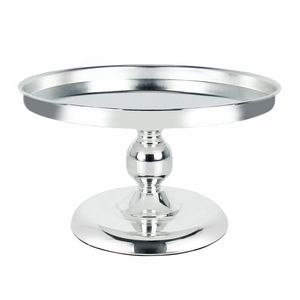 Wholesale Decorative Metal Cake Display Tray Elegant Silver Pedestal Cake Holder Catering & Wedding Table Centerpiece Cake Stand - Product Image 5