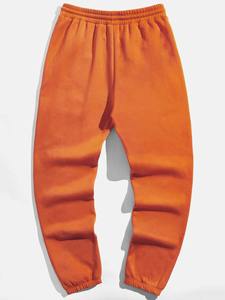 Pantalones de chándal de cintura alta para hombre, de secado rápido, transpirables, a prueba de viento, de algodón y poliéster, pantalones de chándal teñidos lisos, bolsillos, talla 6XL, Invierno - Product Image 2