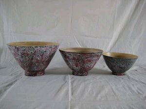 Ensaladera de bambú de gran tamaño de alta calidad Juego de cuencos de bambú para mezclar - Product Image 2