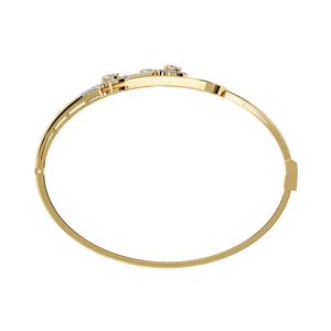 Fabulous 18K <b>Gold</b> Lab Grown Diamond Bracelet & <b>Bangle</b> - Product Image 2