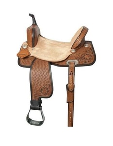 Juego de tachuelas de cuero genuino de primera calidad, monturas de carreras occidentales e inglesas para montar a caballo - Product Image 2