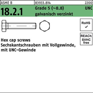 Hex Bolt UNC VG 1/2x1 1/2 Grade 5 (~8.8)-50 Pack <b>Screws</b> - Product Image 1
