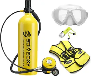 Mini Scuba Diving Kit 2L Oxygen Air Tank Equipment Underwater Breath Oxygen Tank