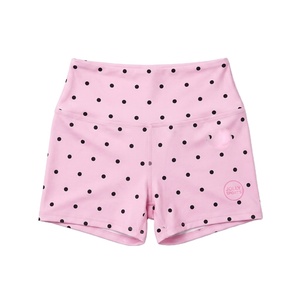 Women <b>Booty</b> Shorts 220 GSM Polyester Spandex Stretch Fabric Pink Soft High Waist <b>Heat</b> Transfer Logo <b>Booty</b> shorts for women - Product Image 1