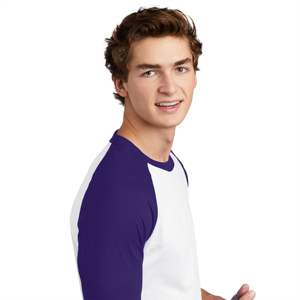 Chemise en jersey raglan pour hommes, douce et respirante, idéale pour les tenues décontractées et les activités de plein air - Product Image 5