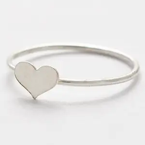 Anillo de plata 925 con forma de corazón natural en joyería de verano, precio al por mayor, joyería para regalo de aniversario, joyería recién llegada para ella - Product Image 1