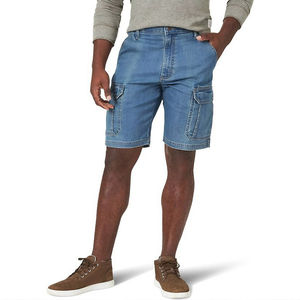 <b>Men's</b> Custom Sized and Color Denim <b>Shorts</b> Breathable Sustainable Product at Wholesale Prices Solid <b>Pattern</b> - Product Image 1