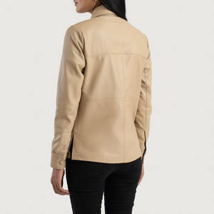 ¡Novedad de 2025! Chaqueta de cuero genuino para mujer para invierno a un precio razonable para uso en exteriores técnica teñida lisa - Product Image 4