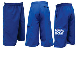 Pantalones cortos de microfibra de softbol personalizados 4 bolsillos Pantalones cortos de microfibra con nombre del equipo del cliente y registros, - Product Image 1