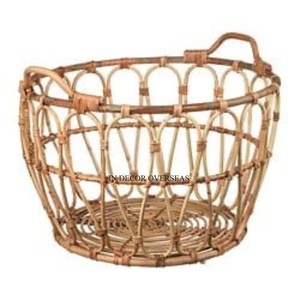 Vente chaude Meilleure Qualité Rotin Fait Le Plus Fantaisie Unique Designer Fruits Et Pain Panier De Stockage Fournitures De Fabricant Indien - Product Image 2