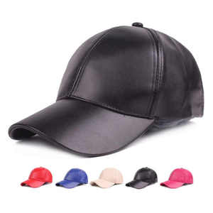 Impermeable deporte Unisex cuero gorra de béisbol hombres ajustable estructurado PU clásico gorra de béisbol sombrero invierno para negro - Product Image 6