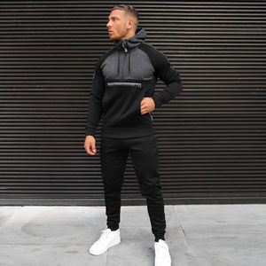Manufacturer Cotton Polyester Half Zip Pullover <b>Hoodies</b> Sport Wear Loose Fit Custom Logo Blank <b>Hoodies</b> with Zipper for <b>Men</b> - Product Image 4