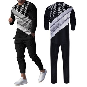 Nuevo diseño de moda, sudadera de tamaño personalizado con pantalones para correr, conjunto de fabricante de Pakistán, chándal de hombre con estampado de hojaldre - Product Image 5