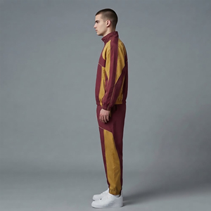 Custom Adjustable Design <b>Nylon</b> Tracksuit Men Windbreaker Jacket and <b>Nylon</b> <b>Track</b> <b>Pants</b> Set Jogging Stripes Windbreaker sweatsuit - Product Image 2