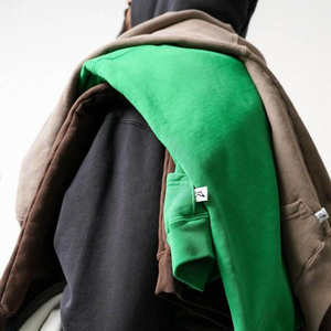 Personnalisé Blanc 500 Vintage Chauffage Gris Blanc Unisexe 100 Doux Français Terry Coton Boxy Baggy Sweat À Capuche Surdimensionné À Capuche - Product Image 4