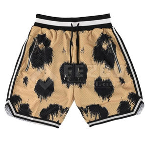 Pantalones Cortos Casuales para Hombre, 100% Poliéster, Logotipo Frontal, Cintura Elástica, Transpirables, de Secado Rápido, en Stock - Product Image 1