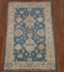 Grand tapis en laine Oushak de haute qualité noué à la main Style turc brodé tapis abstrait en soie pour la cuisine de prière toute utilisation dans la pièce - Product Image 2