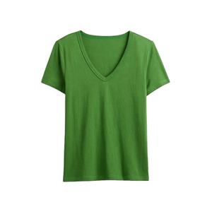 Tendance femmes polyester t-shirt à manches courtes séchage rapide tenue décontracté OEM prix de gros d'usine tailles personnalisées femmes haut - Product Image 1