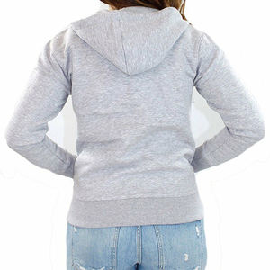 Venta al por mayor por encargo nueva llegada mujeres sudaderas con capucha de color sólido 100% algodón personalizado impresión High Street mujeres Sudadera con capucha - Product Image 3