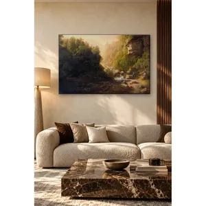 Impresión en lienzo de la cascada Fida Francis Danby en un valle rocoso - Product Image 2