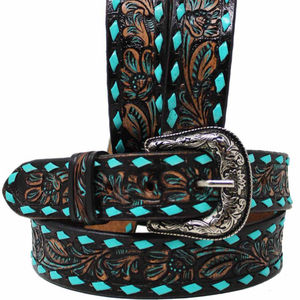 Cinturón de cuero de grano completo unisex para niños, nueva moda, diseño de piel de vaca Premium, tallado a mano, vaquero, cinturones de lujo personalizados, Envío listo - Product Image 1