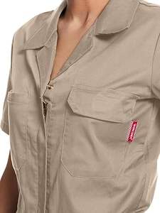 Combinaison de travail pour femme WORK IDEA, manches courtes, légère, à boutons-pression, en coton - Product Image 4