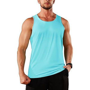 Camiseta sin mangas de algodón 100% para hombre, camisetas transpirables de cuello redondo sin mangas ultrasuaves, Camisetas interiores sólidas básicas - Product Image 2