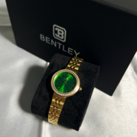 Jam Tangan Analog Quartz Wanita LADY LUXE Terlaris 3ATM Tahan Air Gelang Baja Tahan Karat 28mm Kristal Safir Miyota