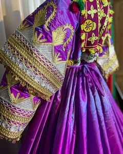 เดรส0600วินเทจของผู้หญิงเสื้อผ้าแบบดั้งเดิมทำด้วยมือวัสดุดีที่สุดในอัฟกานิสถาน - Product Image 5