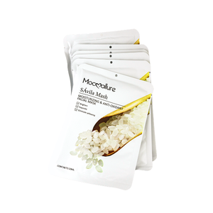 Lot de 12 pièces - Mocoallure Masque Facial à l'Arroz 20ml - Hydratant, Antioxydant et Illuminateur - Élimine les Tons Jaunes - Product Image 2