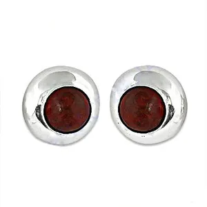 Bijoux pour femmes, clous d'oreilles en argent, pierres précieuses rouges, design tendance, pour fiançailles, avec rubis et émeraude taille poire, certifiés GIA, cadeau - Product Image 3